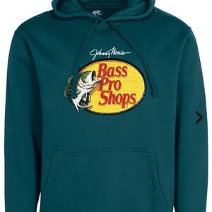 Bass Pro Shops Dark Teal Hoodie with Logo
